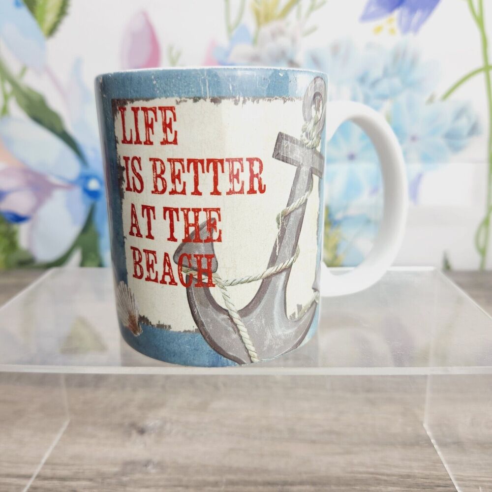 Life Is Better At The Beach Relax You're on Beach Time Coffee Mug Cup 12oz